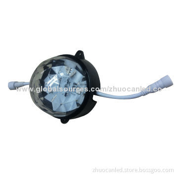 9pcs DC 12V Straw Hat Full Color Digital Scanning LED Point Lights